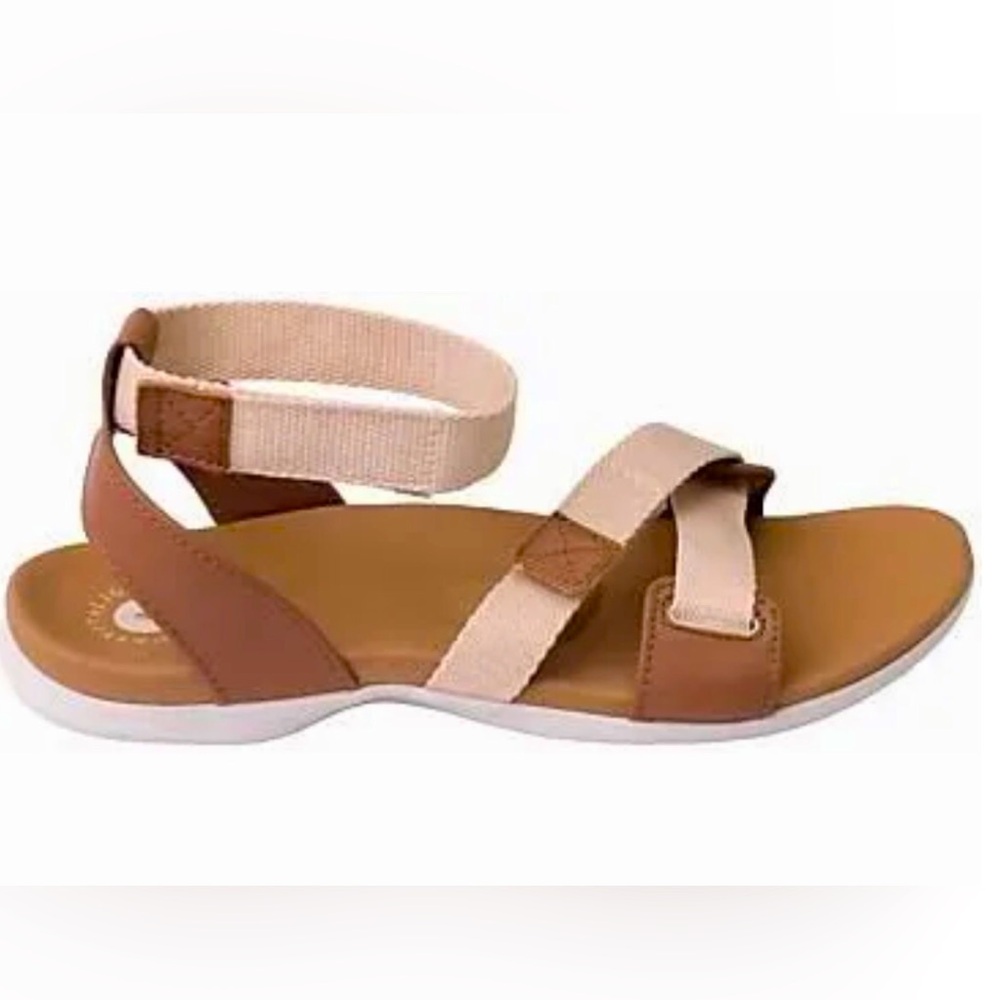 ☀️New! REVITALIGN Webbed Open Toe Sandal- Light Taupe & Beige